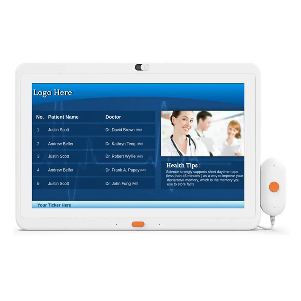 

New Hospital Wall Mount Android Tablet 15.6 Inch Full IPS Screen Digital Hospital Nurse Call System