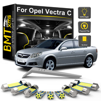 BMTxms 11Pcs LED Interior Light Bulb Kit For Vauxhall Opel Vectra C GTS Saloon Estate 2003 2004 2005 2006 2007 2008 Car LED Lamp