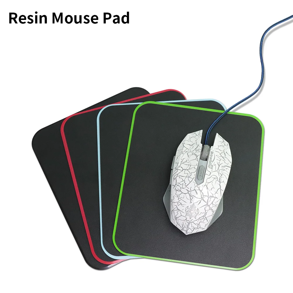 Waterproof Resin Mouse Pad with Wear-resistant Hard and Smooth Surface for Home and Office