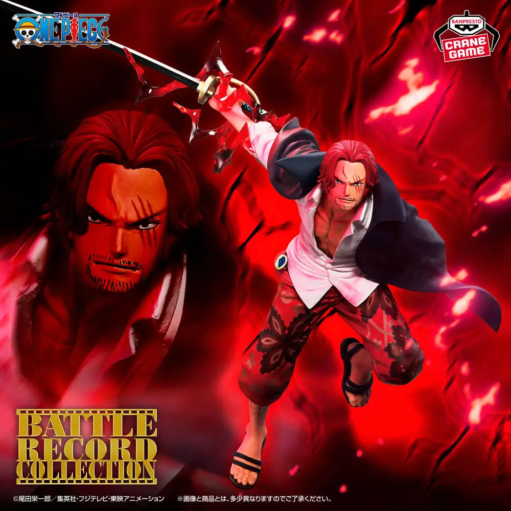 

Officially Licensed BANPRESTO One Piece BATTLE RECORD COLLECTION SPECIAL Shanks Figure Anime Model Toy