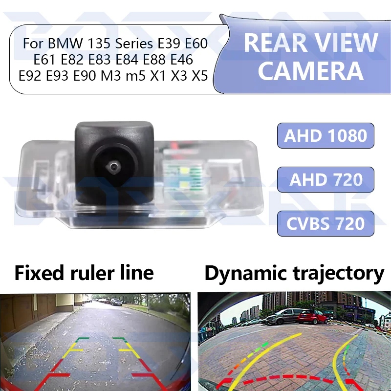 

HD AHD 1080P Автомобильная резервная камера заднего вида «рыбий глаз» для BMW 1 3 5 серии E39 E60 E61 E82 E83 E84 E88 E46 E92 E93 E90 M3 m5 X1 X3 X5
