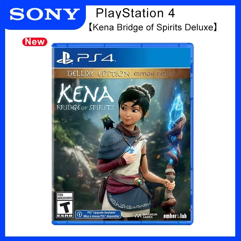 Sony PlayStation 4 Kena Bridge of Spirits Deluxe Edition PS4 Game Deals for Platform PlayStation4 PS4 PlayStation5 PS5 Game Disk