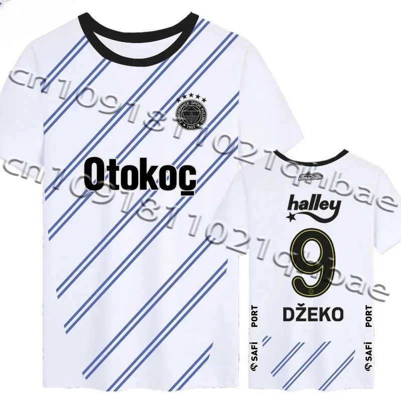 

Local Super Fenerbahce Team Dzeko Football T-shirt Men Women Fans Short Sleeve T Shirt 3DPrinted Children's Sports MOTO Clothing