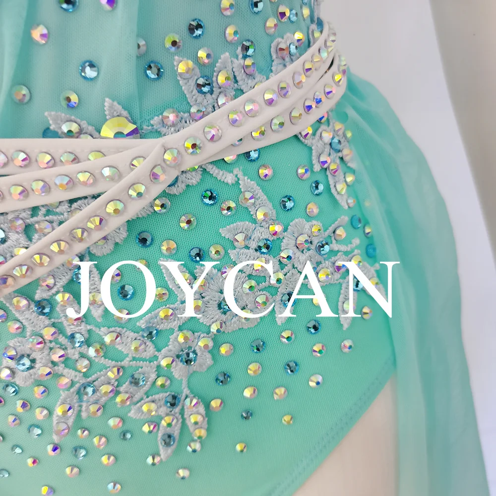 JoyCan فستان رقص غنائي الفيروز ملابس رقص الجاز القطب الرقص ملابس فتاة أداء التدريب