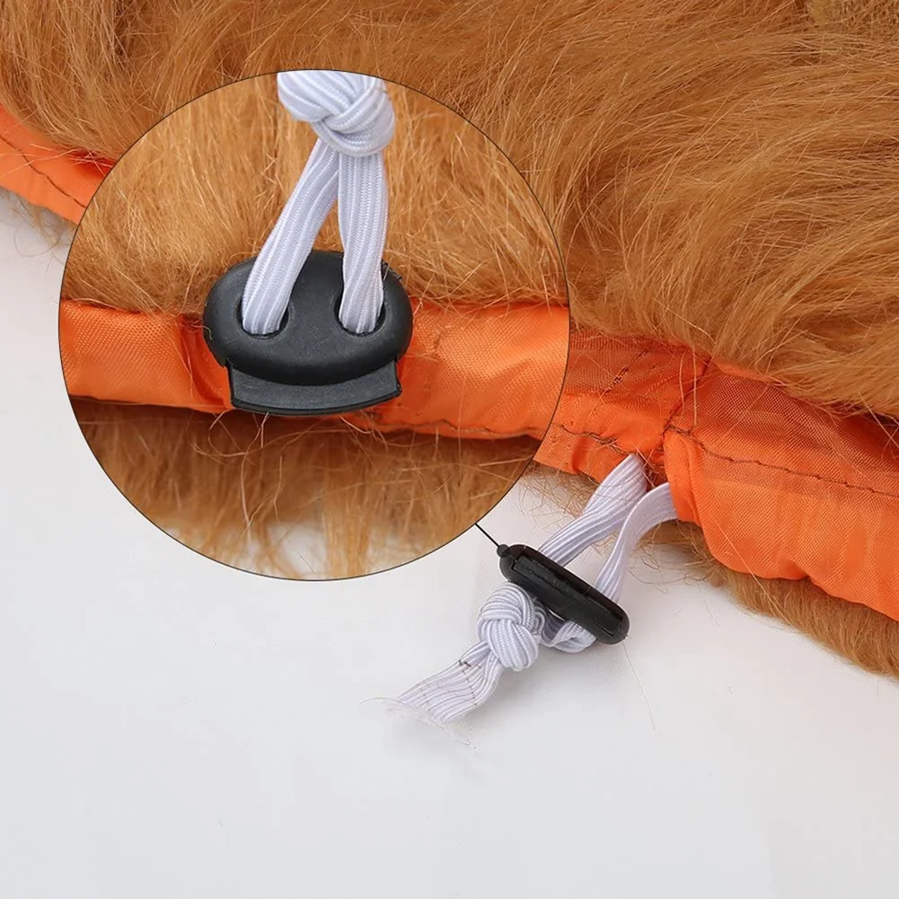 Cute Pet Dog Cosplay Clothes Lion Mane For Dog Costumes Realistic Lion Wig For Medium To Large Dog+Ear Pet Supplies