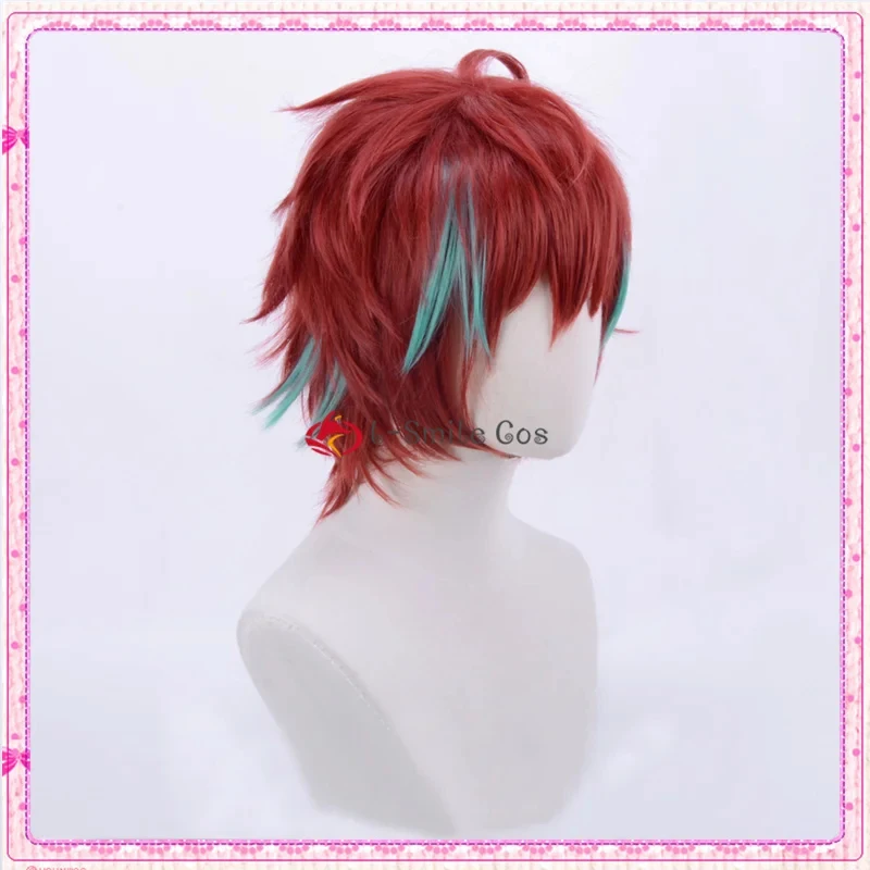xiaoxiao DRB Doppo Kannonzaka Hypnosis Mic Cosplay Red Green Ombre Anime Heat Resistant + Wig Cap