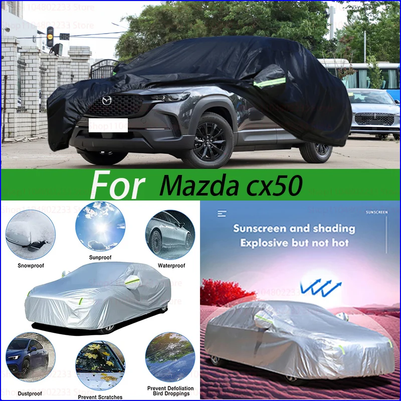 

Universal Full Car Covers Outdoor Waterproof Sun Rain Snow Dust Resistant Protection UV For Mazda Cx50