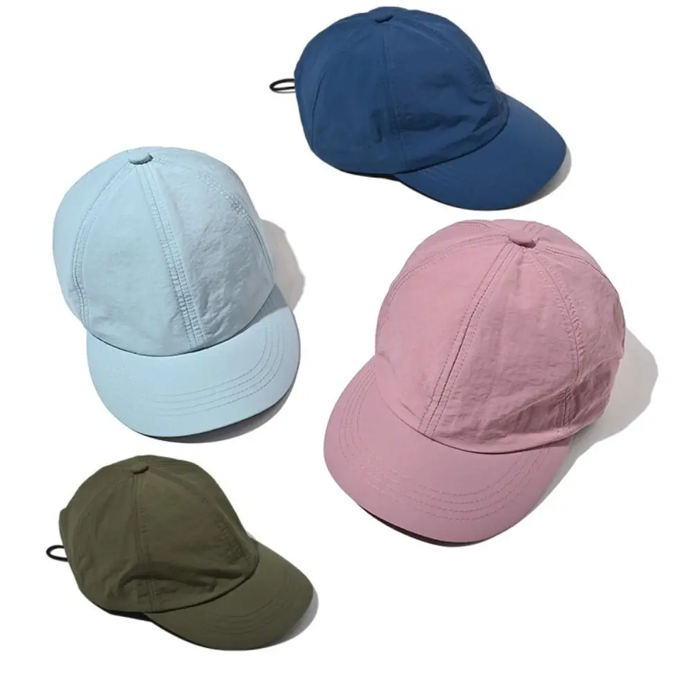 Sports Hat Waterproof Baseball Cap Drawstring Design Japanese Style Sunshade Cap Quick-drying Light Thin Snapback Hats Unisex