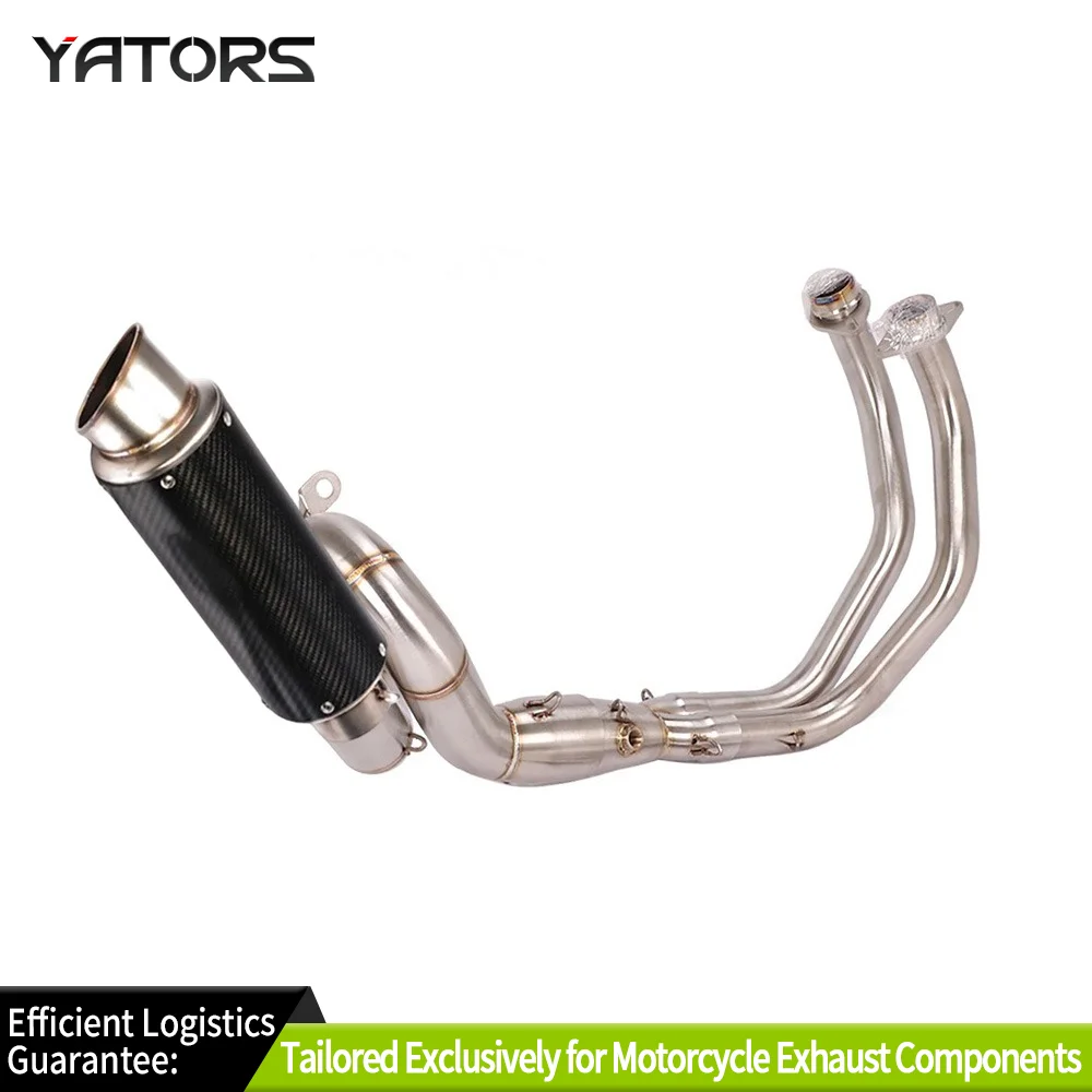 Exhaust Systems 51mm For YZF R7 2021-2025 Yamaha Full System Exhaust Header Pipe Muffler Tips Exhausts Pipes