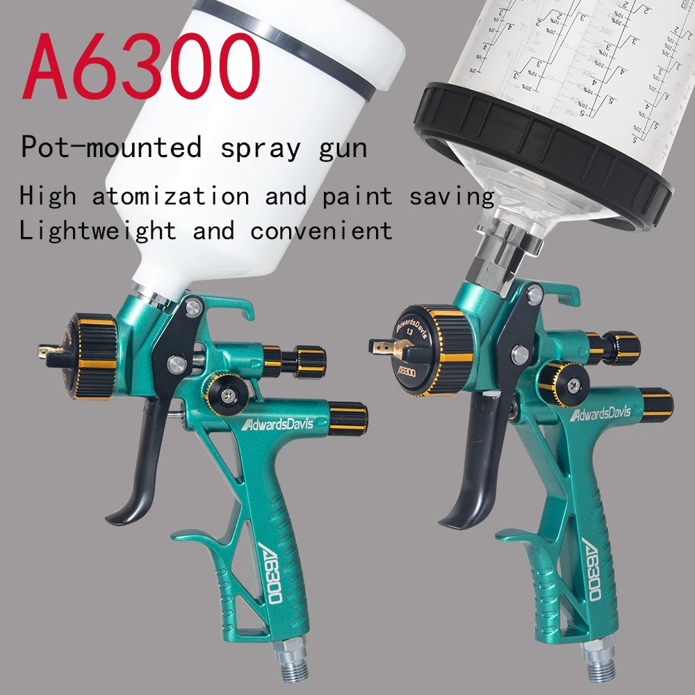 High Atomization and Low Pressure Automotive Paint Spray Gun HVLP Pneumatic Board Gold Furniture Spray Paint Spray Repair Tool