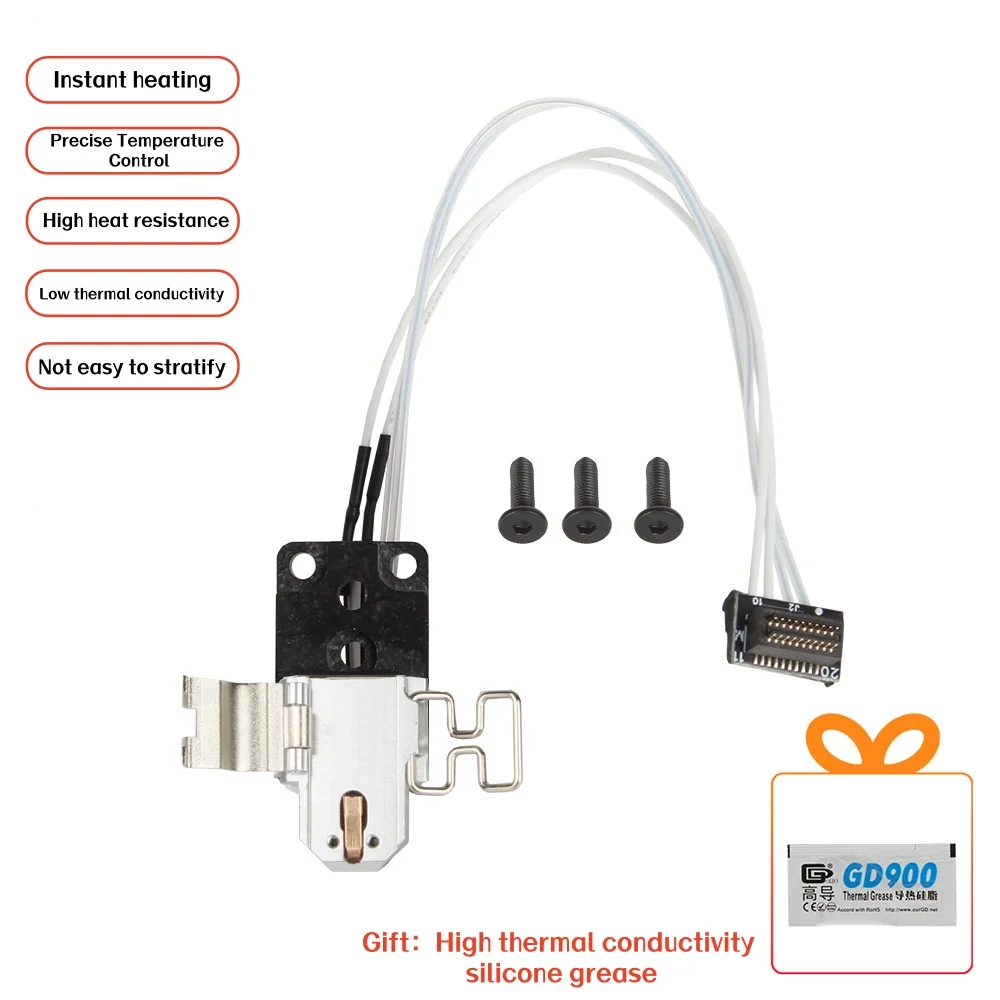 Heating Assembly Kit for A1 Mini/A1 Hot End Heating Component with Heater Cartridge for Bambu Lab 3D Printer Accessories