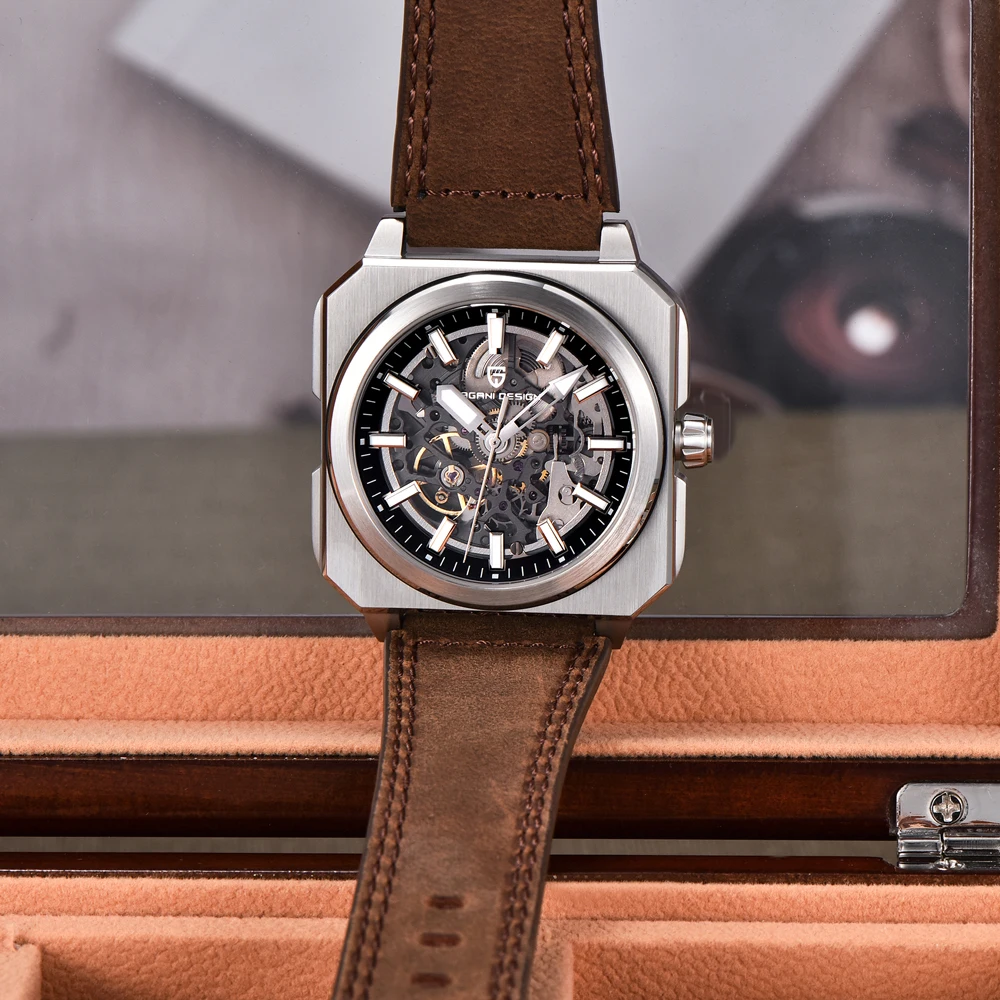 

PAGANI DESIGN Hollow Men's Watches 2025 New Top Brand Luxury Automatic Watch For Man Mechanical Wrist Watch Luminous AR Sapphire