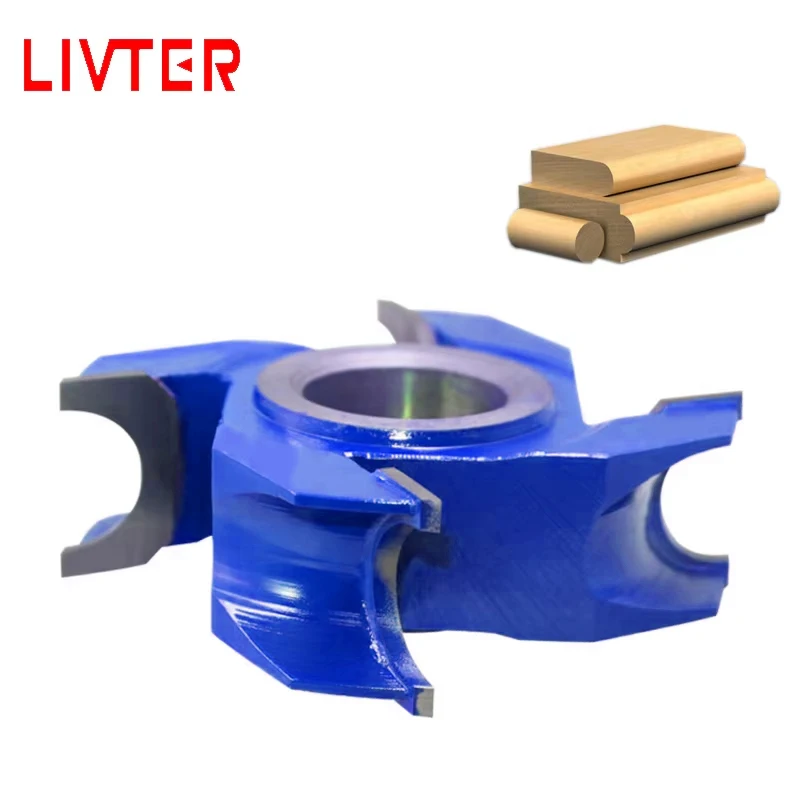 LIVTER Carbide Half Round Shaper Cutter Head Wood Profile Cutter