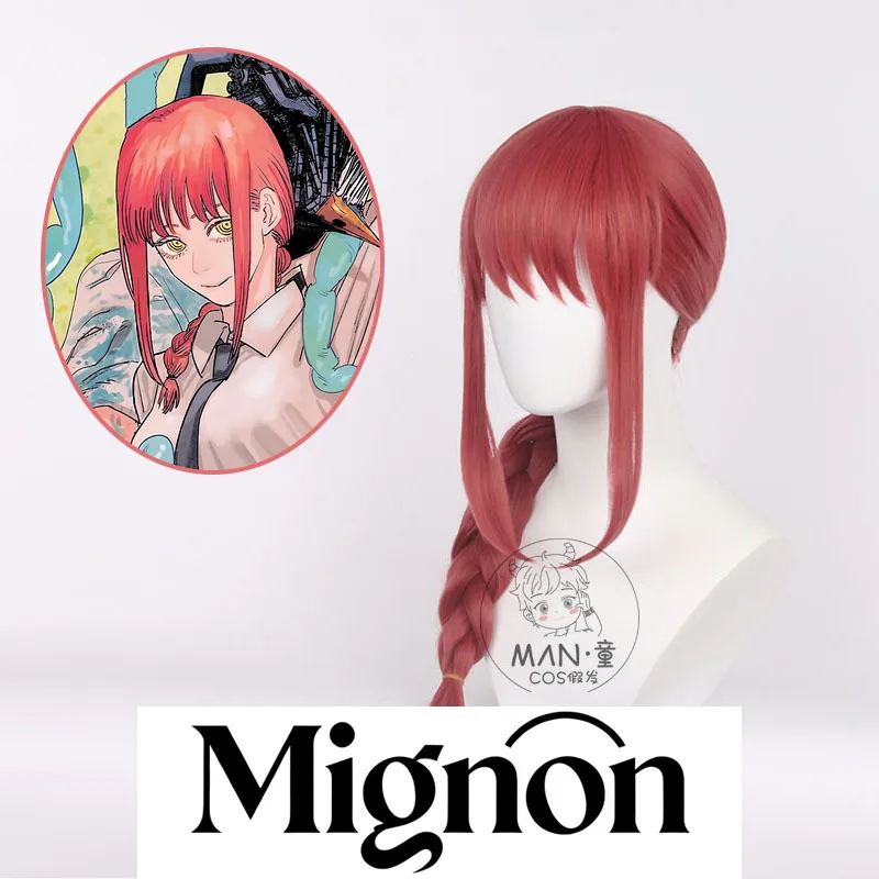 Tronçonneuse homme Makima Cosplay perruque tressée entretien facile Stock Halloween cadeau