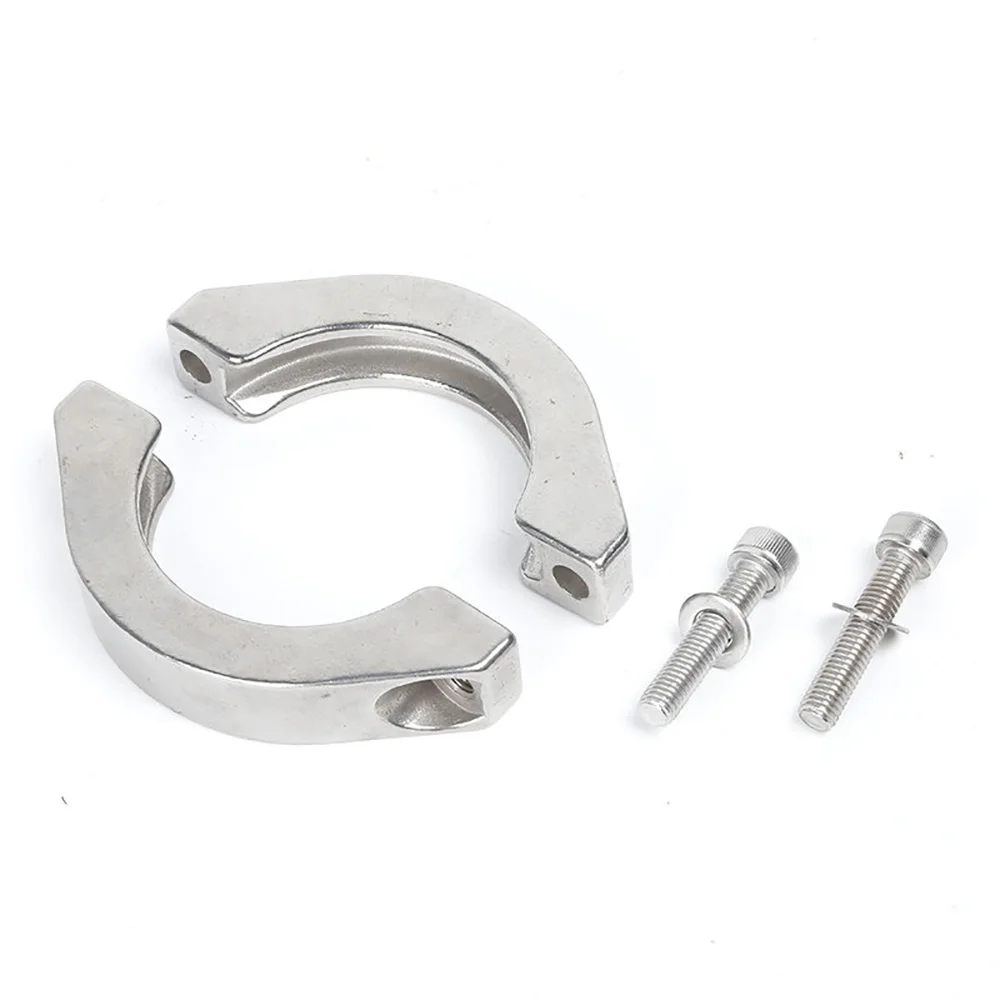 Heavy Duty Vacuum System Double-Way Clamp 304 Stainless Steel High Pressure KF16 KF25 KF40 KF50 Flange Quick Clamp