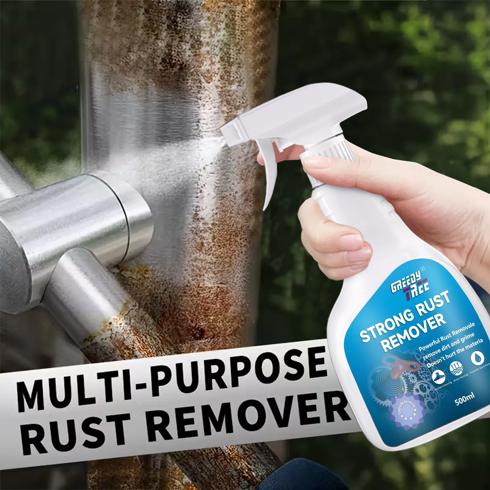 Heavy-Duty Rust Converter Spray - Fast-Acting Formula for Cars, Trucks, Motorcycles & Heavy Equipment | Converts Rust to Protect