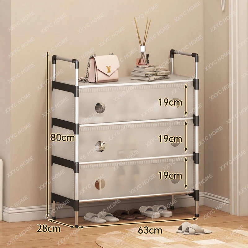 

MY The shoe cabinet is integrated with the door of the metal light luxury staircase entrance