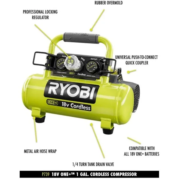 RYOBI 18V ONE+™ 1 Gallon air compressor