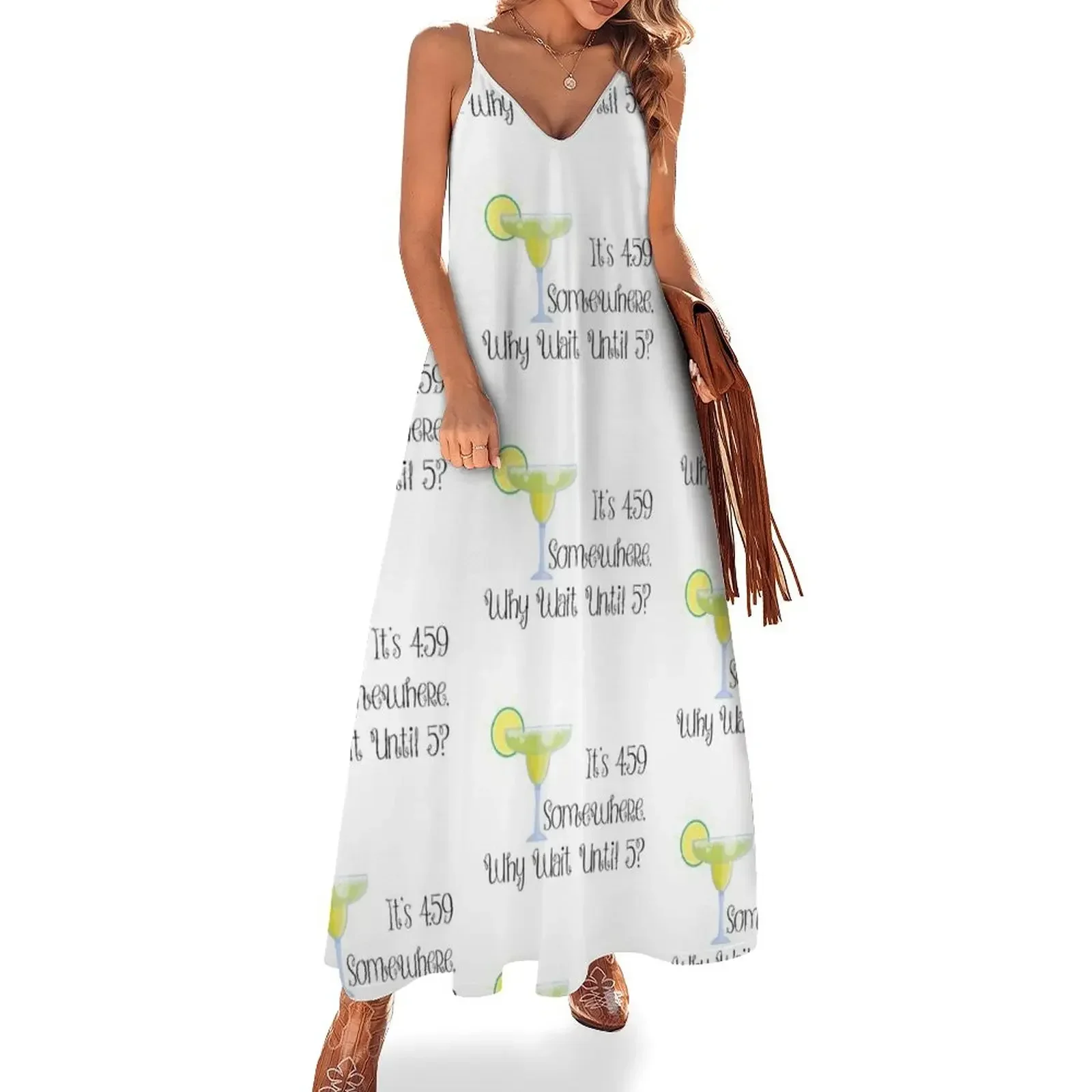 

It's 4:59 Somewhere Sleeveless Dress Dresses beach dress Dress