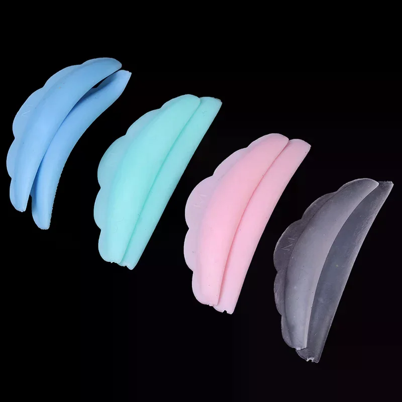10pcs Set Silicone Eyelash Perm Pad Recycling Lashes Shield Lifting Cute Curlers