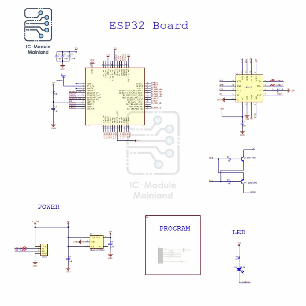 ESP32 Development Board Compatible with USB Bluetooth Gateway Onboard ESP32-PICO-D4 Development Board