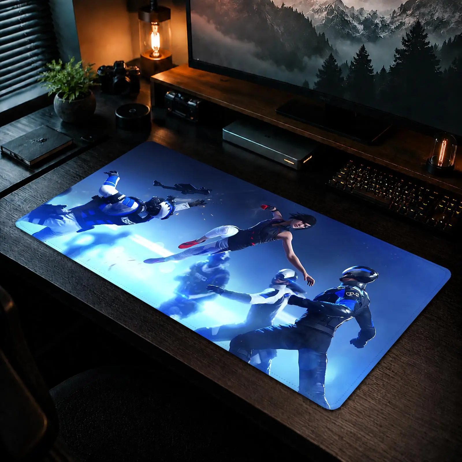 Cool Mirror Edge Catalyst Mouse Pad Gaming office Non-slip Desk Mat Diy Mousepad Large Game Keyboard overlock
