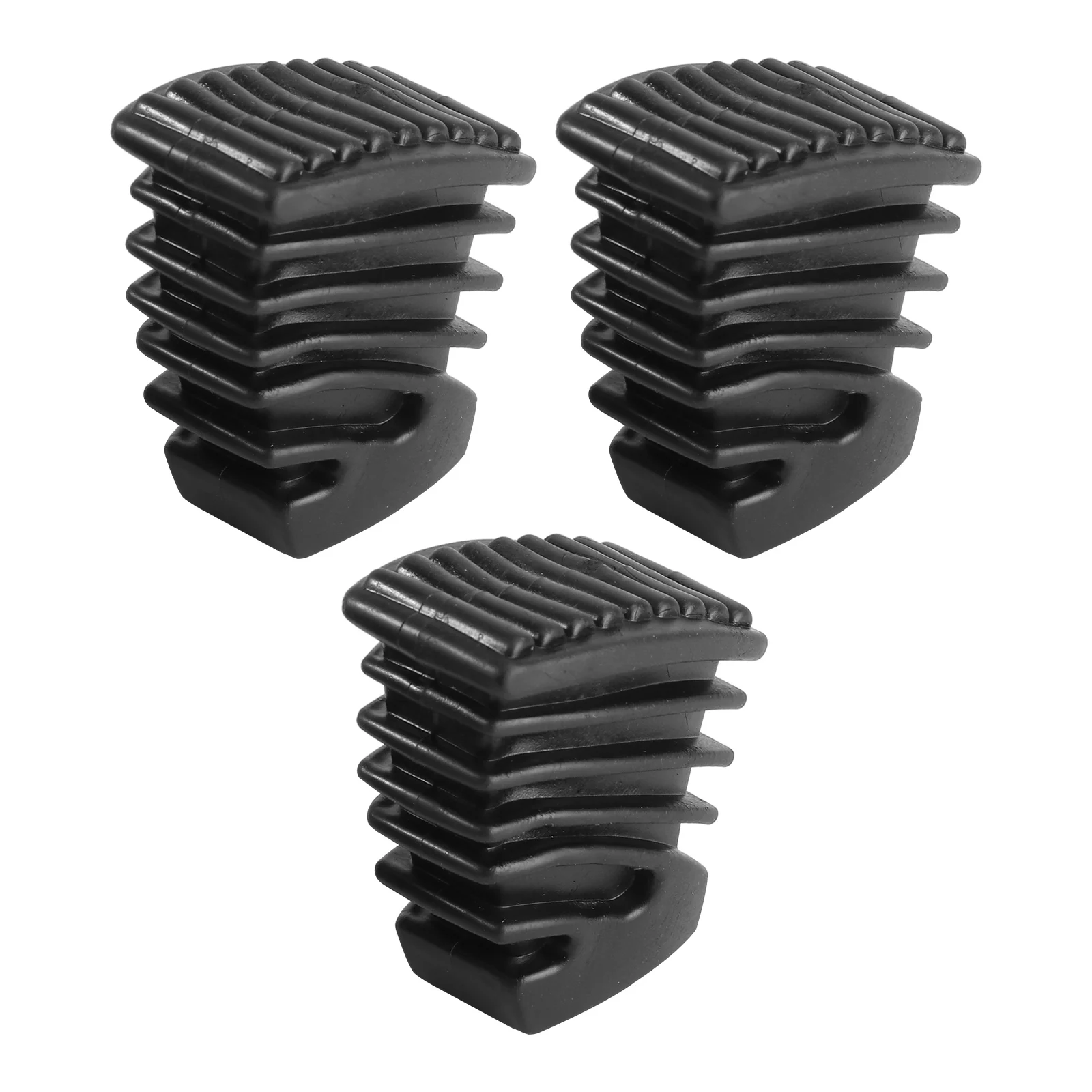 

3pcs Drum Rubber Feet Black Durable Replacement For Single Braced Cymbal Stand Percussion Parts Instrument Accessories