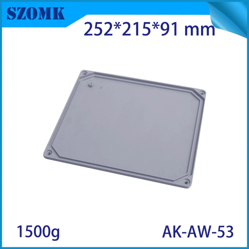 Die Cast Extruded Aluminum Enclosures PCB Instrument Electronic Project Box Aluminum Waterproof Distribution Case 252x215x91mm