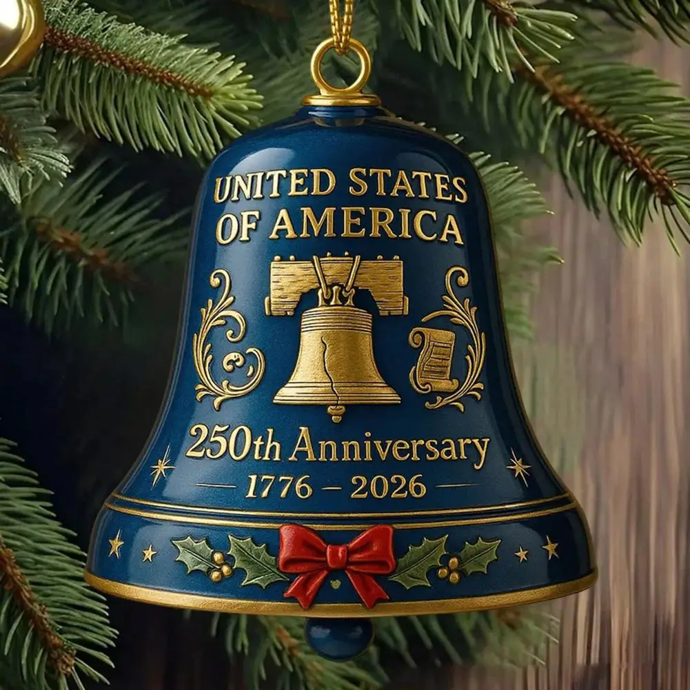 American 250th Anniversary Bell Ornament Traditional American Bell Ornament United States 250th Anniversary Bell Ornament