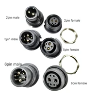 Reention dorado-batería macho hembra, conector de 6 pines, 5 pines y 2 pines para base de montaje max plus 21700, puerto de descarga de batería