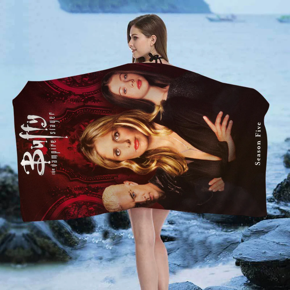 Buffy The Vampire Slayer Microfiber Printed Beach Towel Mountain Climbing Yoga Beach Swimming Running Absorbent Soft Towel