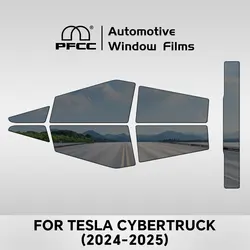For Tesla Cybertruck Pre-Cut Car Window Privacy Tint Film Anti Look Cars Sticker Foils Ceramic Solar UV Protector Mirror Films