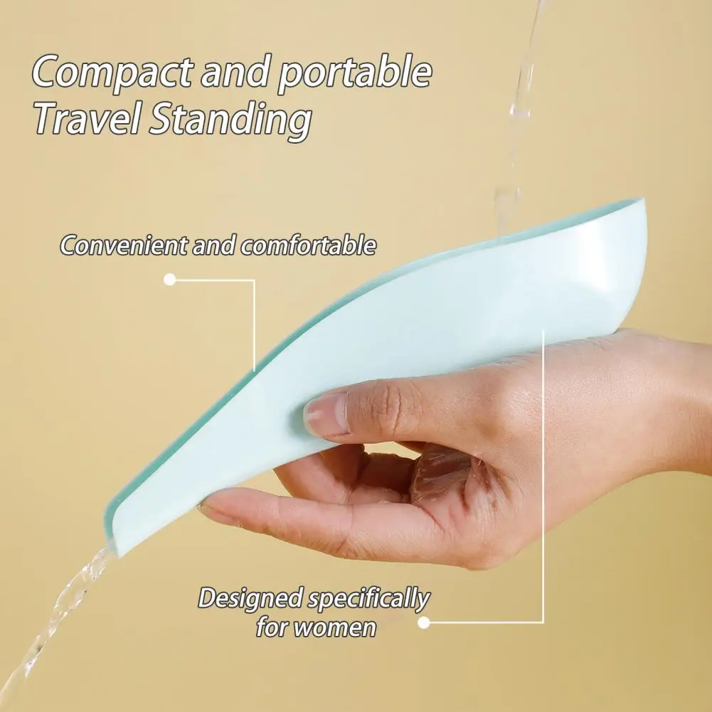 Portable Urination Device Portable Female Urination Device Reusable Women Pee Funnel for Travel Food Grade Smooth Edge Burr-free