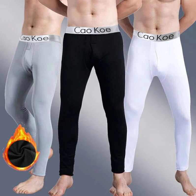 Men Thermal Underwear Skin-Friendly Render Pant Winter Warm Long Johns Men\'S Soft Elastic Large Size Leggings Comfortable Tights