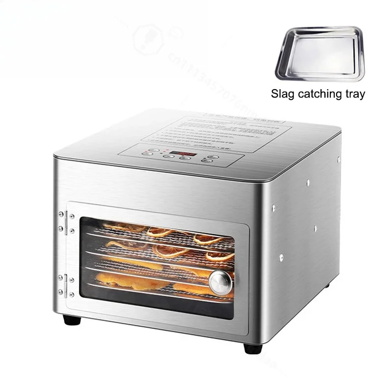 Thermostatic Fruit Drying Device Stainless Steel 5 Layers Food Dehydrator Snack Dryer Herb Desiccator Temperature Adjustable EU