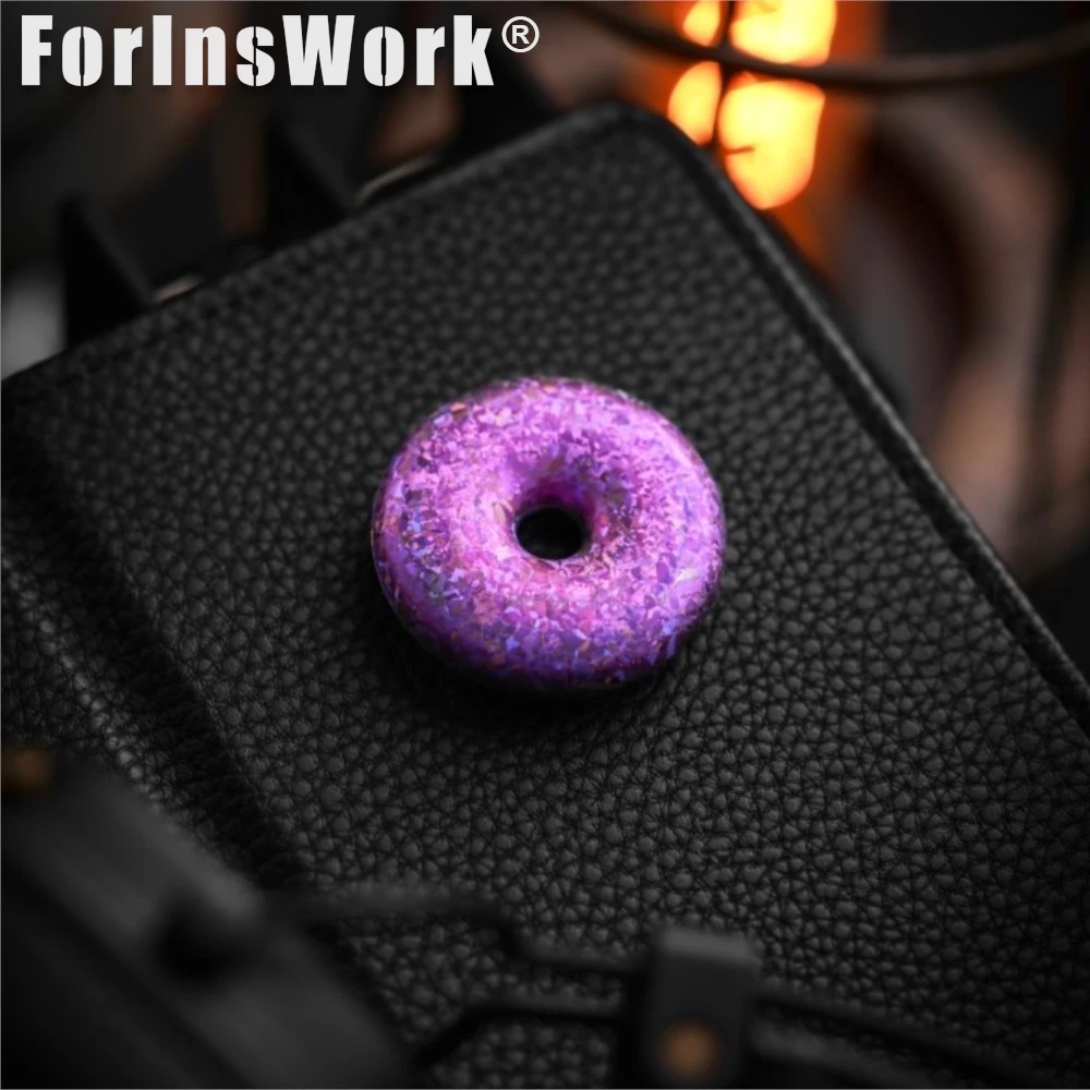 ACEdc Titanium Crystallized Donuts Haptic Coin Metal Fidget Spinner Finger Spinner Metal Fidgets Toys