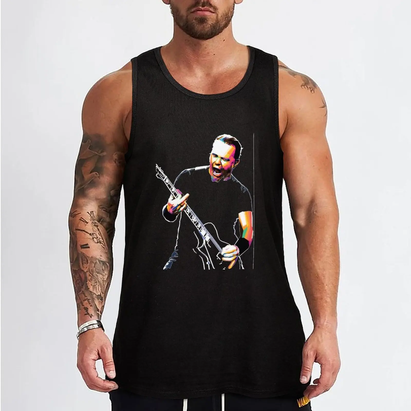 James Hetfield Tank Top t-shirt for man sleeveless shirt man Men's tops Sleeveless top