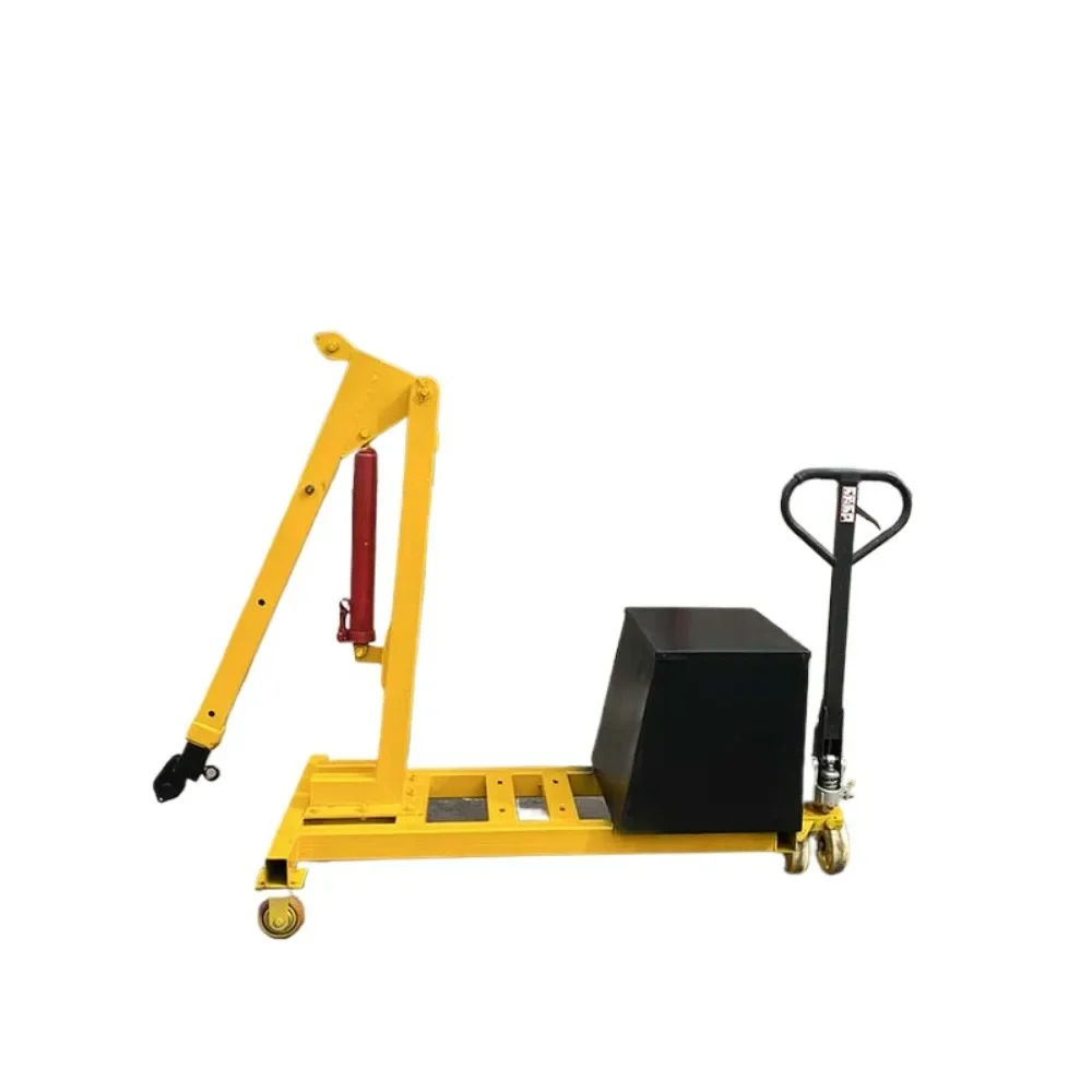 

Hand push mobile hoist single arm crane