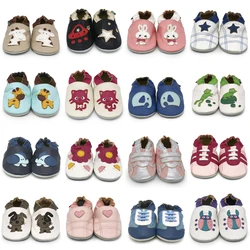 002Carozoo Girl Boy Shoes Soft Sheepskin Leather Shoes Skid-Proof Soft Soled Shoes Baby First Walkers Shoe Fit 0-24 Monther