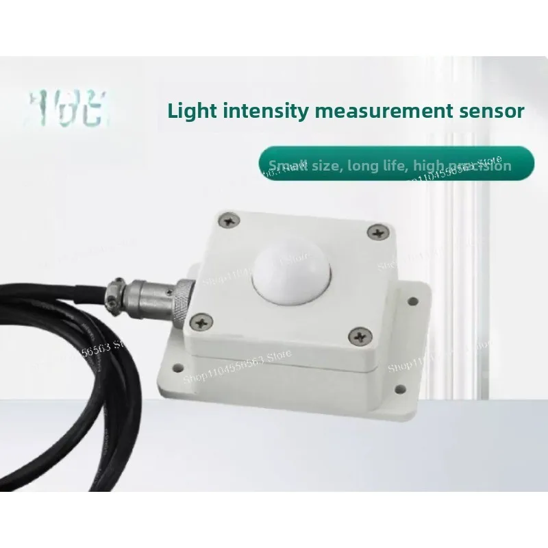 Light intensity sensor transducer signal output for agricultural meteorology