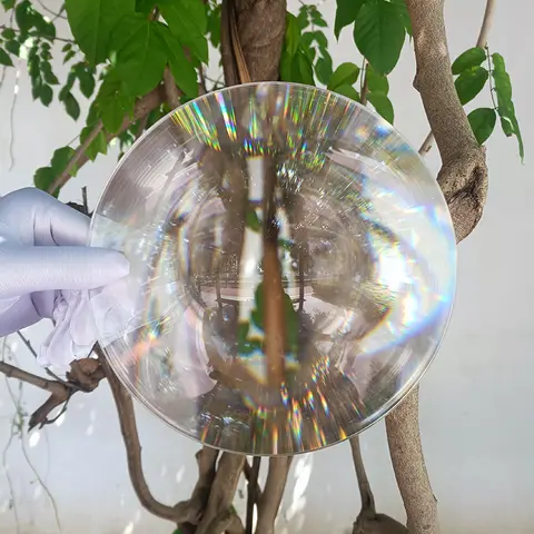 Circular Diameter 200Mm Fresnel Lens Focusing Hot Spot Fire Led Optical Lenses Thread Magnifier