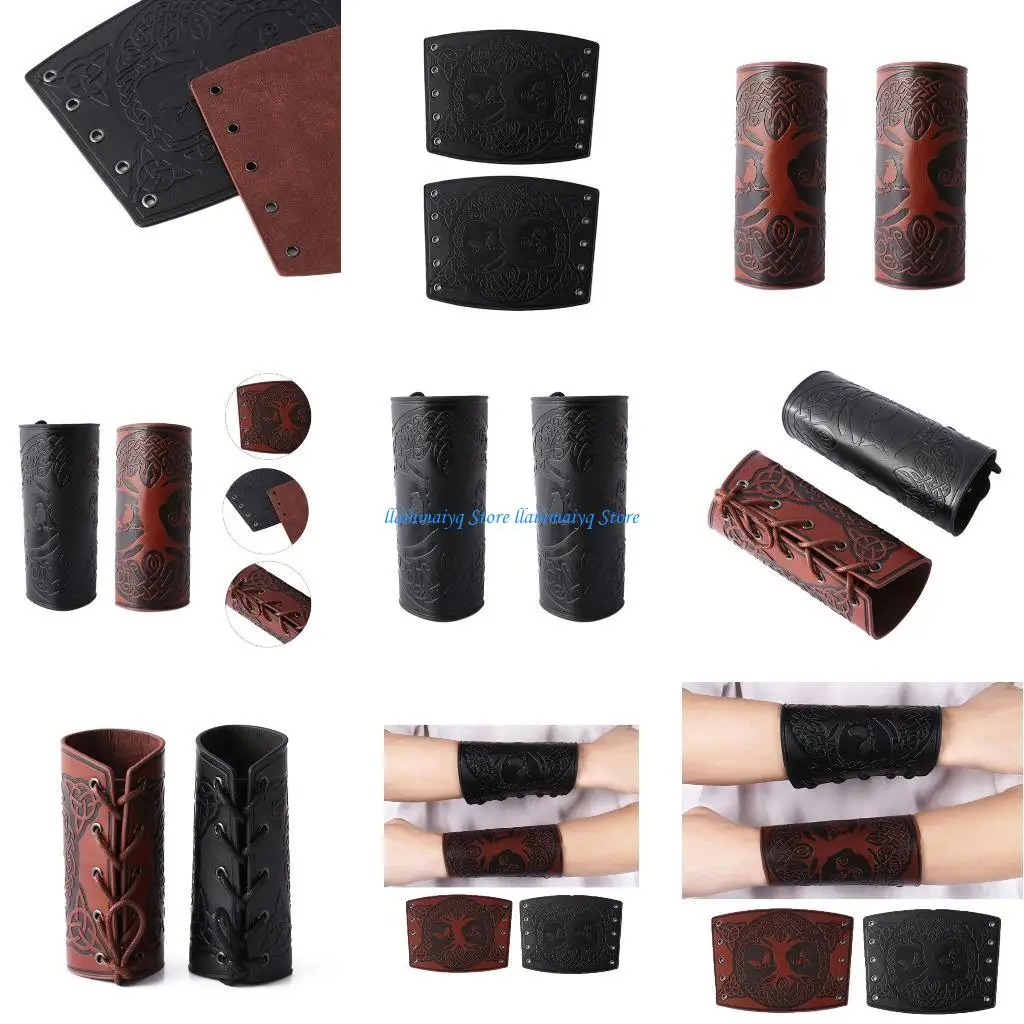 573B الرجال في العصور الوسطى تأثيري فارس القفاز قابل للتعديل الذاتي التعادل هول معصمه خمر