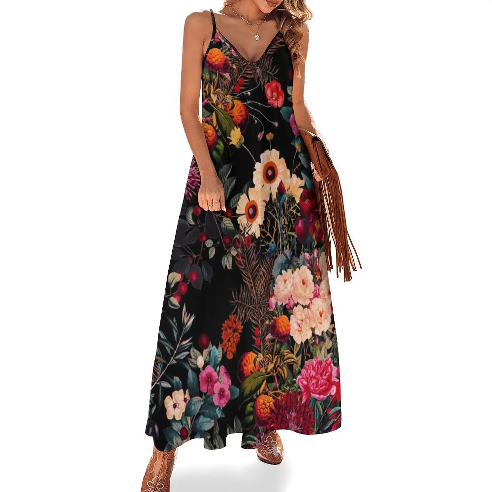 

Night Garden XXXIX Sleeveless Long Dress Cocktail of dresses Long dresses women dress Dress