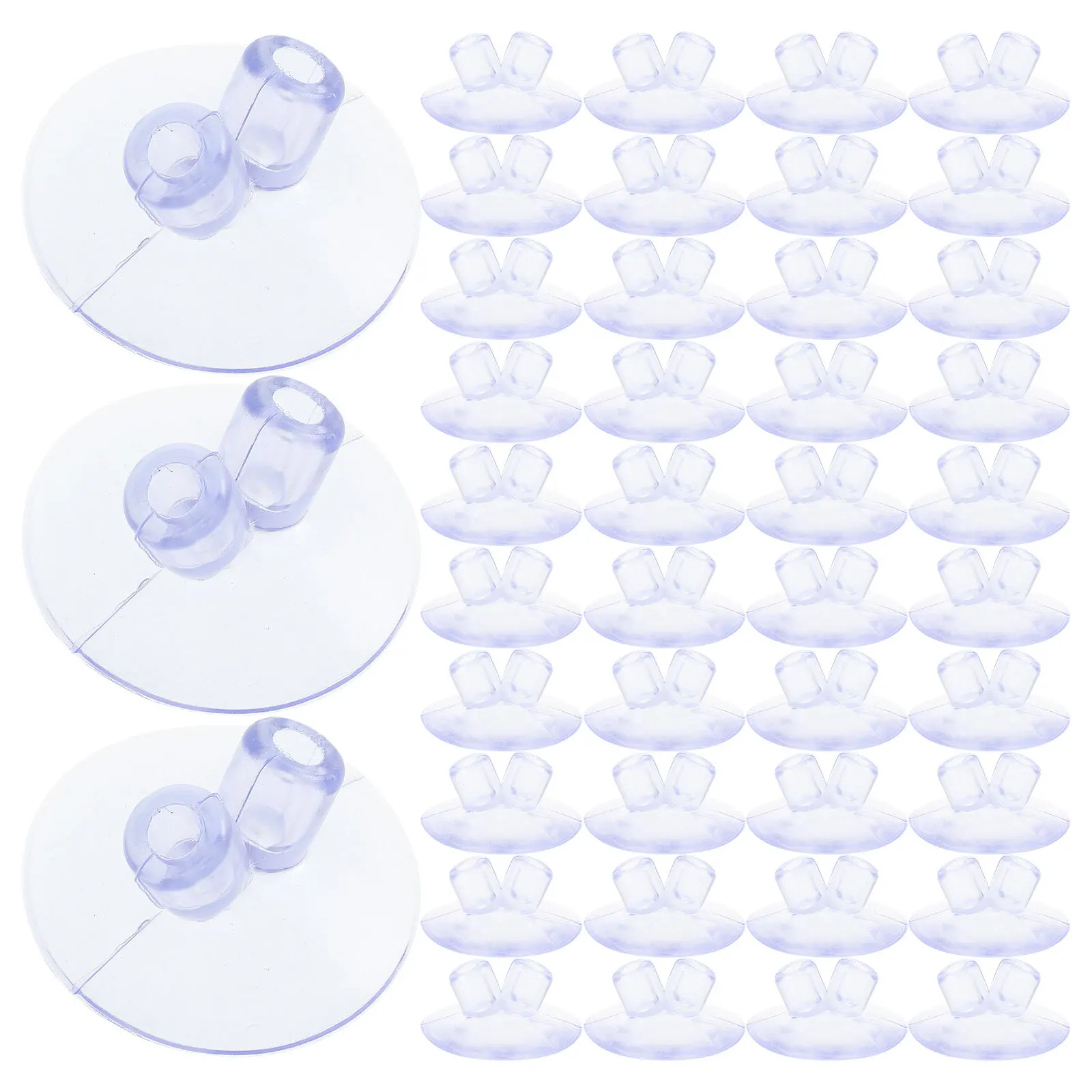 

100Pcs Small Suction Cup Flagpole Holder Heavy Duty Transparent Suction Cups for Window Shelf Office Decor Flag Accessories