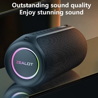 Zealot S32 MAX Outdoor Portable Subwoofer Wireless Speaker,Waterproof IPX 5,Dual Pairing, 3600mAh Battery.