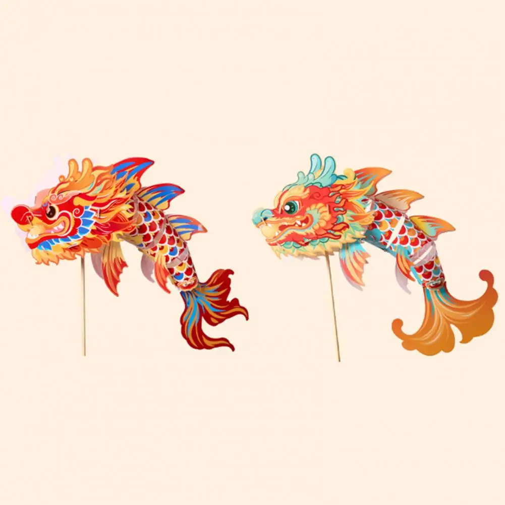 Festival Decoration Kit Goldfish Paper Lantern Kit for Chinese New Year Mid-autumn Festival Diy Handmade Fish Night Light Set