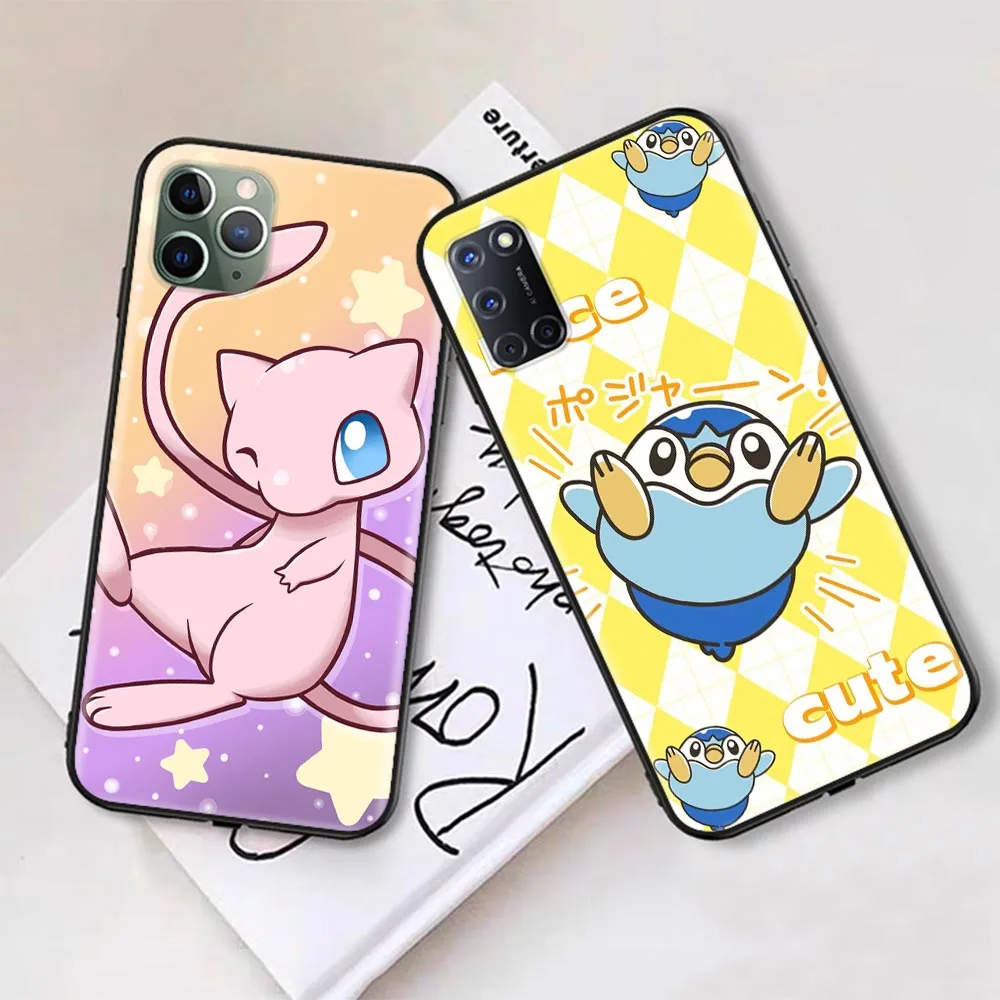 Pokémon Soft Case para iPhone, bonito, 14, 13, 11, 12, XS, Pro, Max, Plus, X