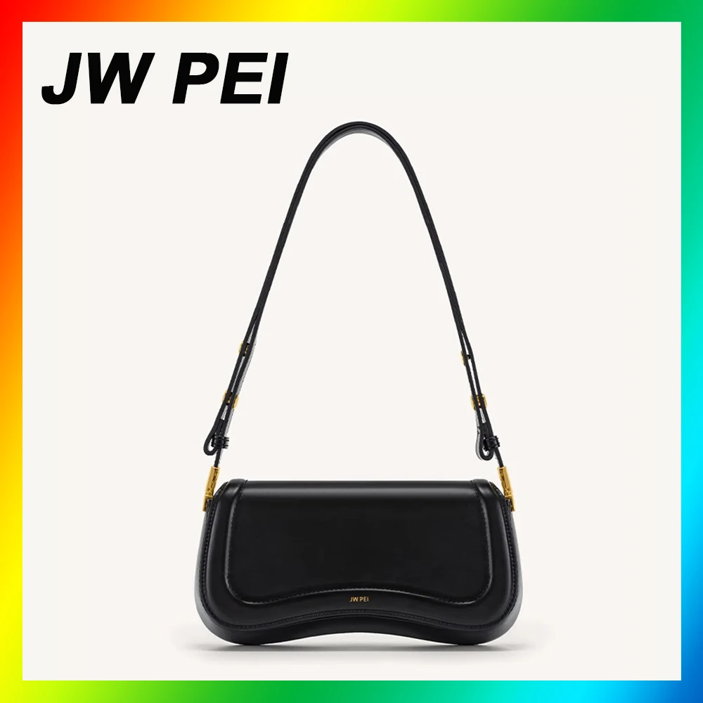 JW PEI Pudding Bag JOY Fashion Adjustable Crossbody Shoulder Bag Black Vintage Woman