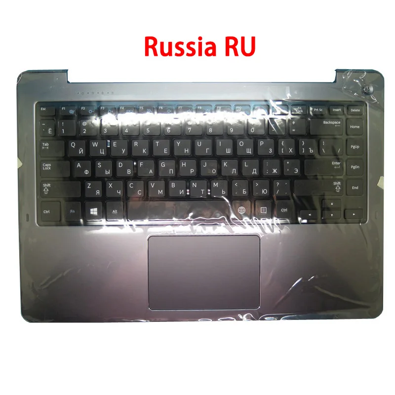 Russia RU  French Arabic ARFR Hebrew HB Laptop PalmRest&Keyboard For Samsung NP540U4E NP530U4E 540U4E 530U4E Touchpad