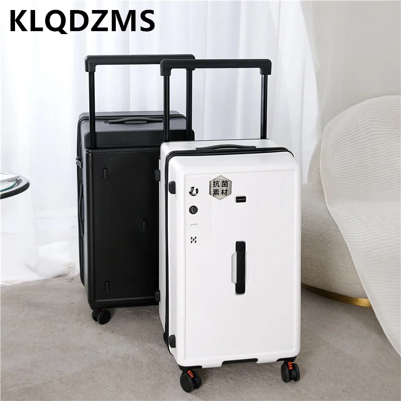 KLQDZMS High-quality 26"28"30-inch Suitcase Large-capacity Thickened PC Luggage Men's Suitcase Women's Password Box Suitcase